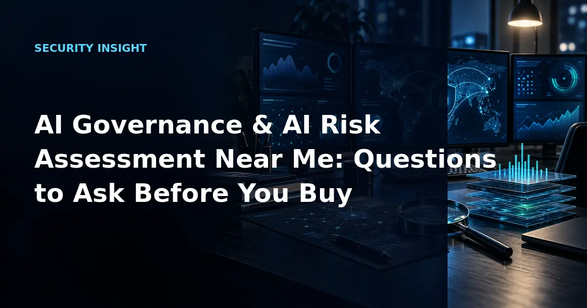 AI Governance & AI Risk Assessment Near Me: Questions to Ask Before You Buy