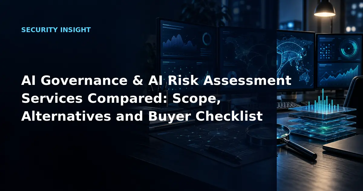 AI Governance & AI Risk Assessment Services Compared: Scope, Alternatives and Buyer
Checklist