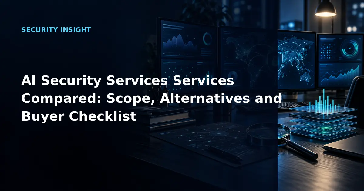 AI Security Services Services Compared: Scope, Alternatives and Buyer Checklist