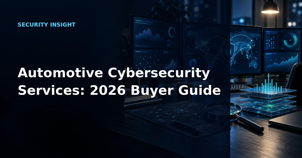 Automotive Cybersecurity Services: 2026 Buyer Guide