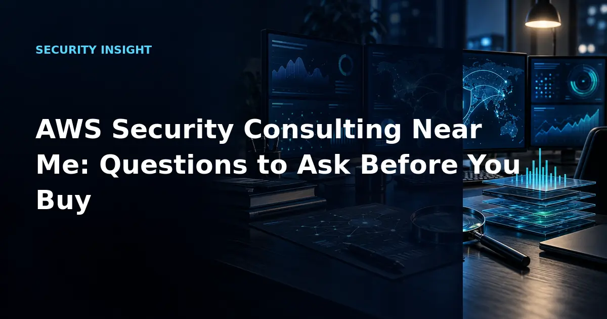 AWS Security Consulting Near Me: Questions to Ask Before You Buy