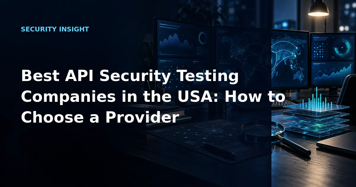Best API Security Testing Companies in the USA: How to Choose a Provider