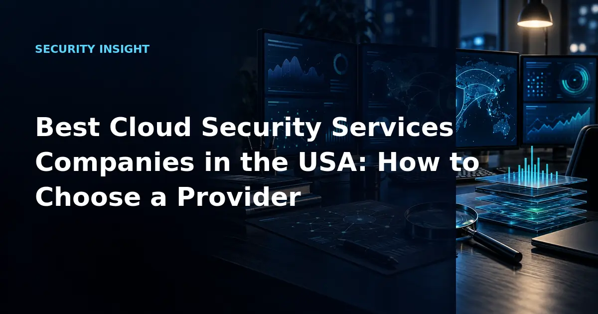 Best Cloud Security Services Companies in the USA: How to Choose a Provider