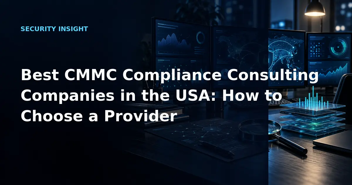 Best CMMC Compliance Consulting Companies in the USA: How to Choose a Provider