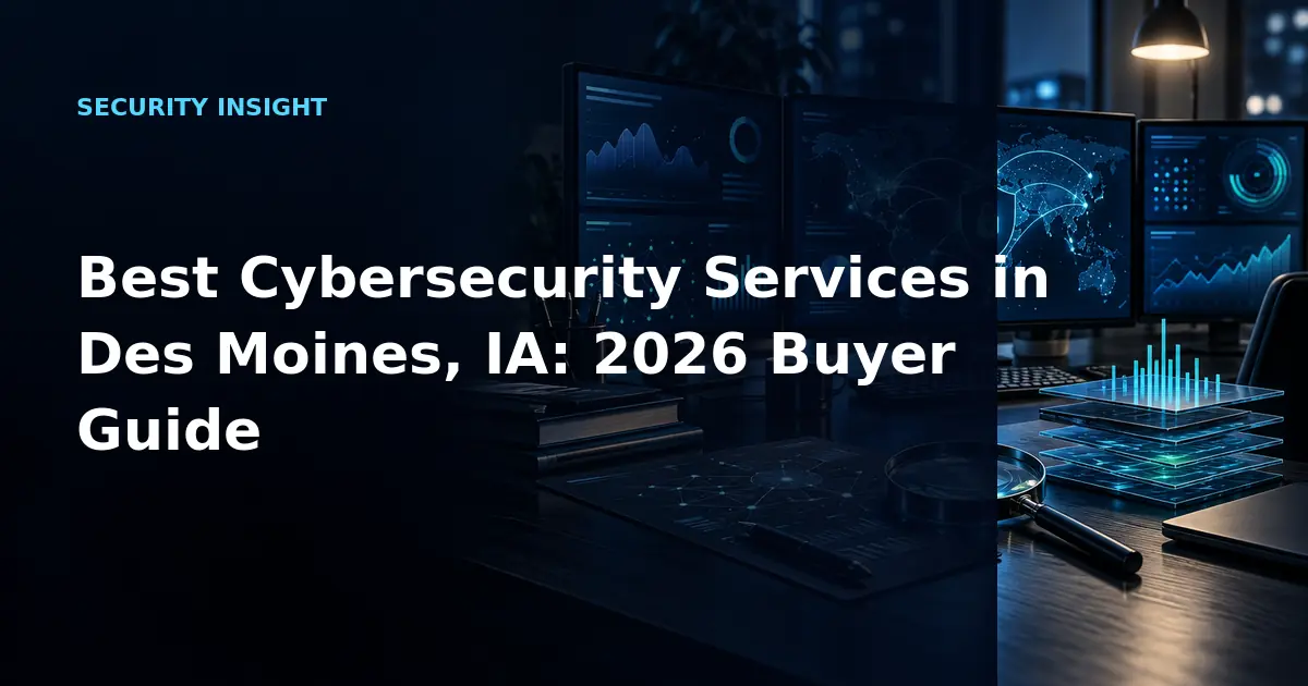 Best Cybersecurity Services in Des Moines, IA: 2026 Buyer Guide