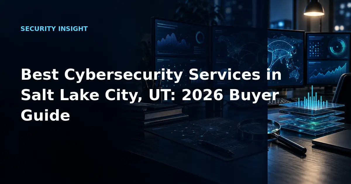 Best Cybersecurity Services in Salt Lake City, UT: 2026 Buyer Guide