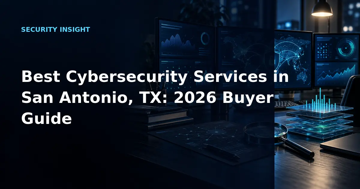 Best Cybersecurity Services in San Antonio, TX: 2026 Buyer Guide