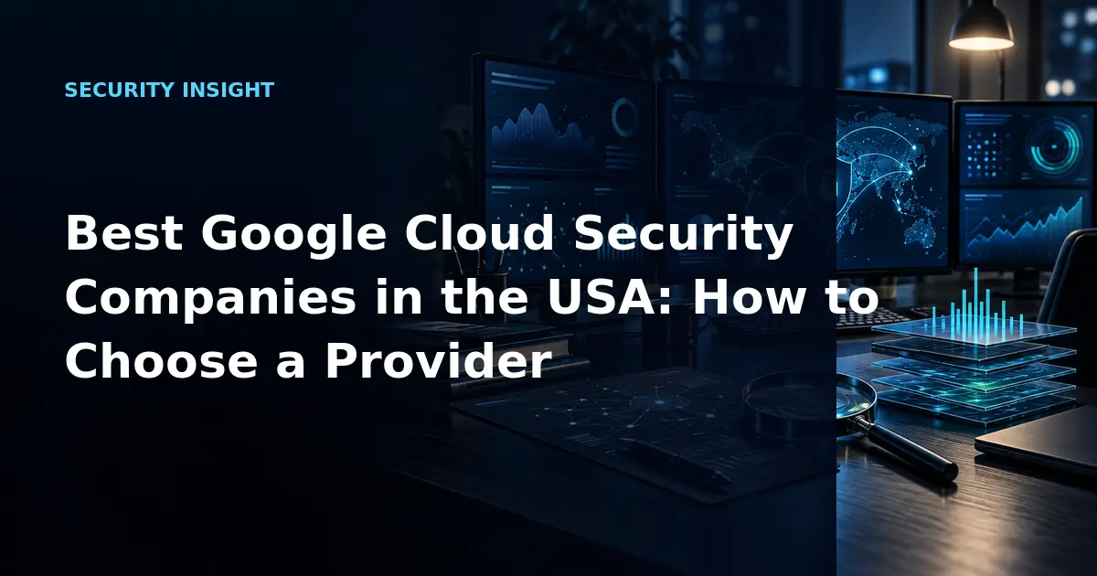 Best Google Cloud Security Companies in the USA: How to Choose a Provider