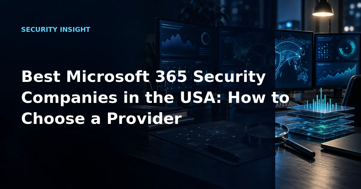 Best Microsoft 365 Security Companies in the USA: How to Choose a Provider