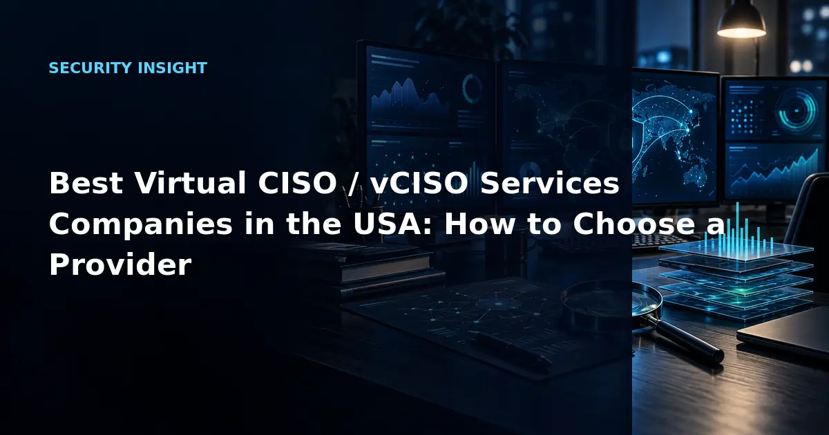 Best Virtual CISO / vCISO Services Companies in the USA: How to Choose a Provider