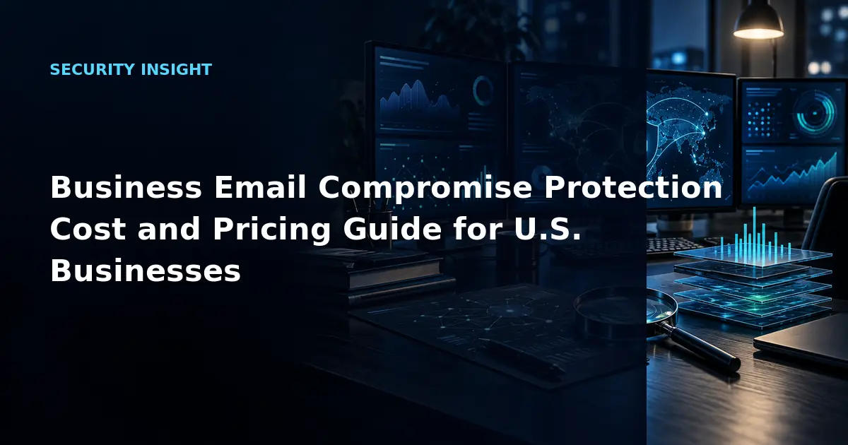 Business Email Compromise Protection Cost and Pricing Guide for U.S. Businesses