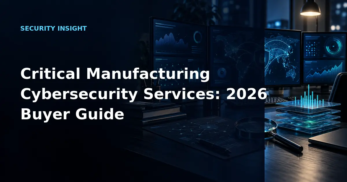Critical Manufacturing Cybersecurity Services: 2026 Buyer Guide