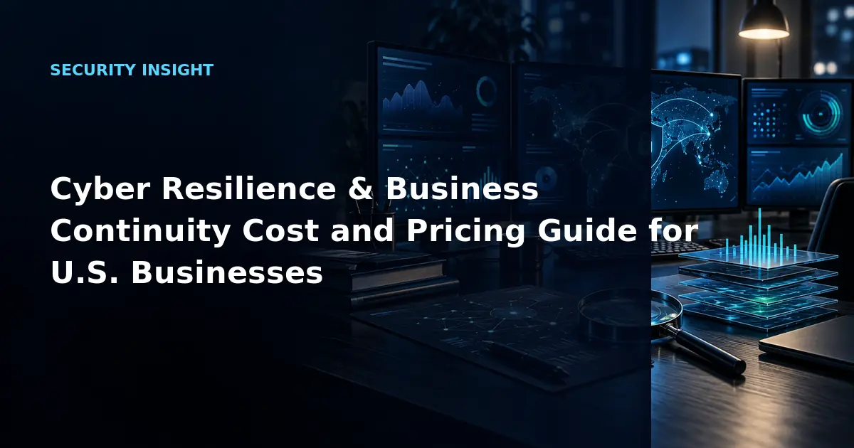Cyber Resilience & Business Continuity Cost and Pricing Guide for U.S. Businesses