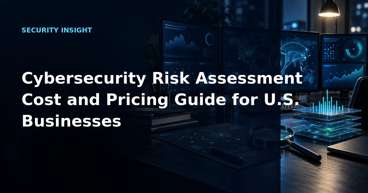 Cybersecurity Risk Assessment Cost and Pricing Guide for U.S. Businesses