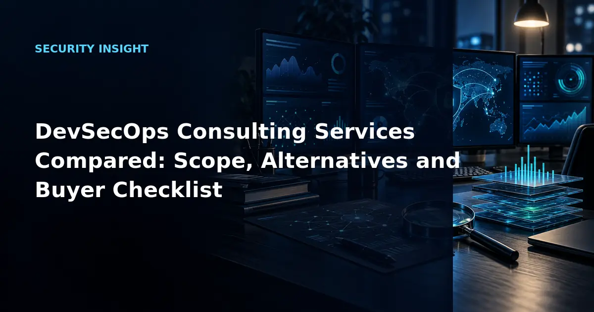 DevSecOps Consulting Services Compared: Scope, Alternatives and Buyer Checklist