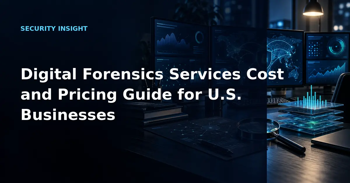 Digital Forensics Services Cost and Pricing Guide for U.S. Businesses
