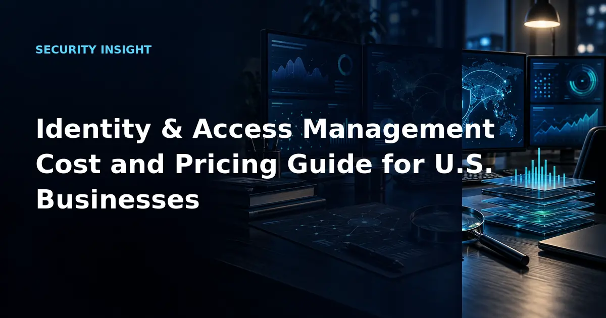 Identity & Access Management Cost and Pricing Guide for U.S. Businesses