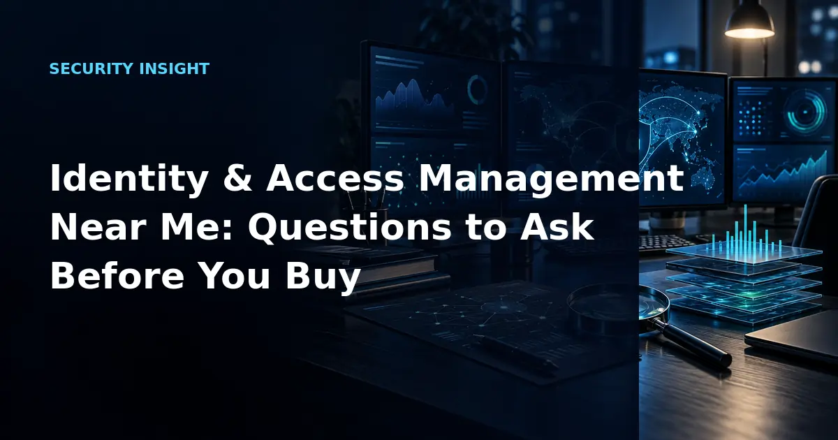 Identity & Access Management Near Me: Questions to Ask Before You Buy