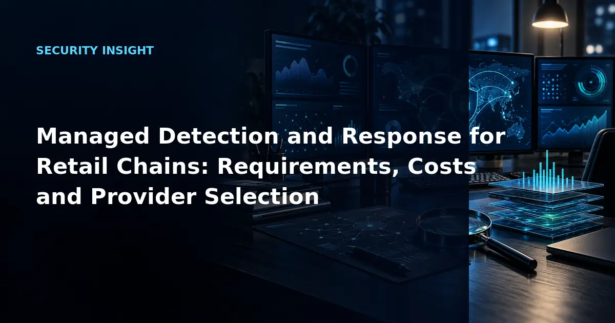 Managed Detection and Response for Retail Chains: Requirements, Costs and Provider
Selection
