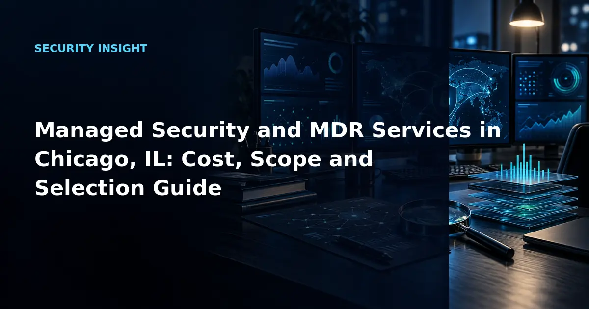 Managed Security and MDR Services in Chicago, IL: Cost, Scope and Selection Guide