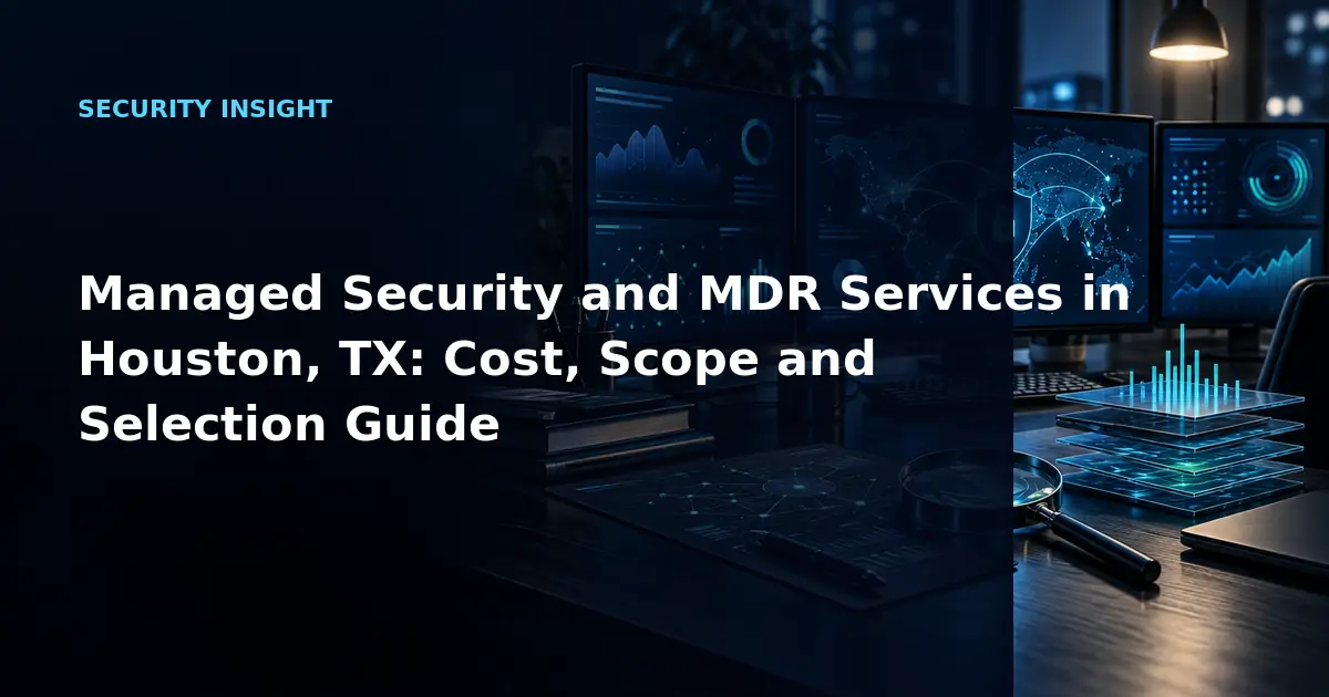Managed Security and MDR Services in Houston, TX: Cost, Scope and Selection Guide