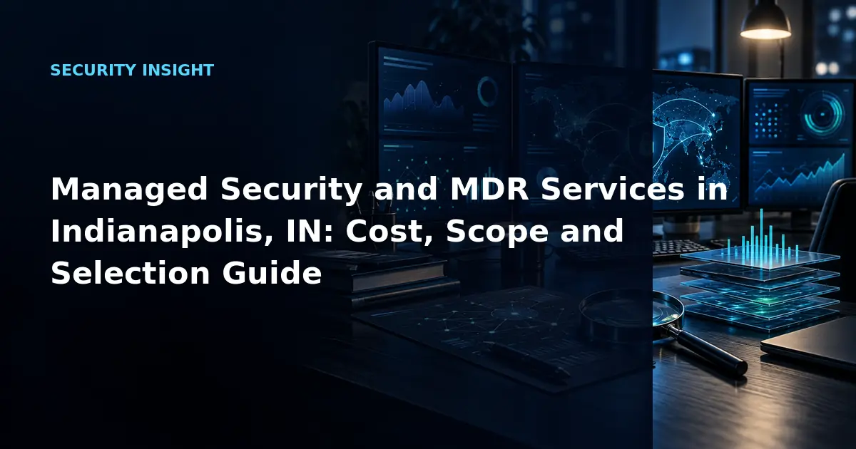 Managed Security and MDR Services in Indianapolis, IN: Cost, Scope and Selection Guide