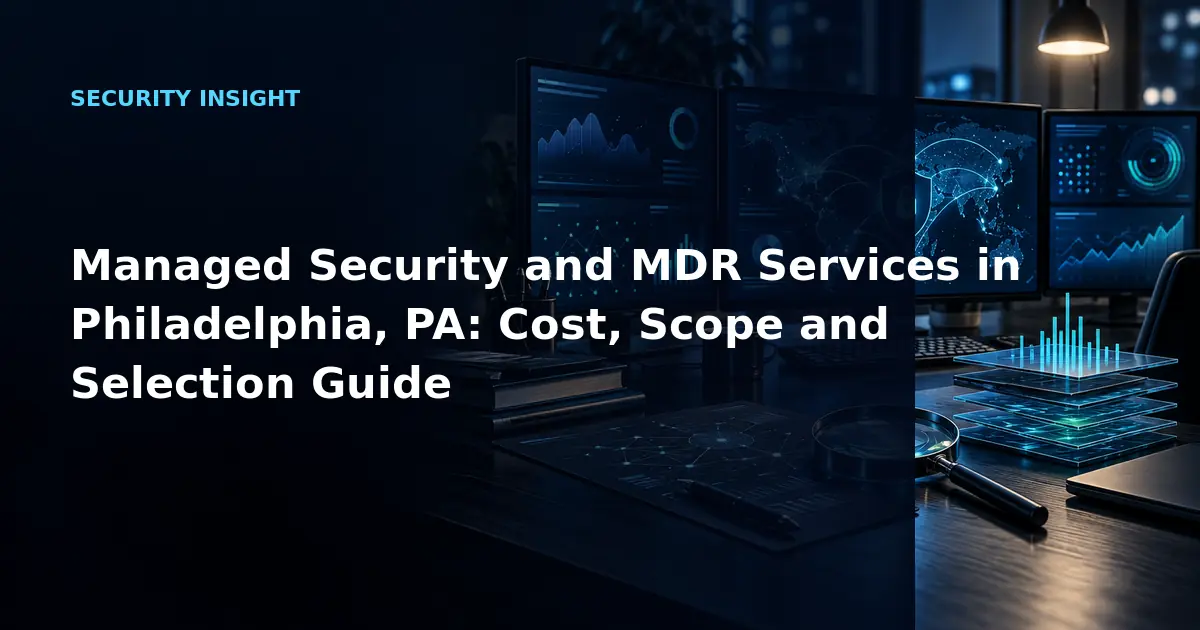 Managed Security and MDR Services in Philadelphia, PA: Cost, Scope and Selection Guide