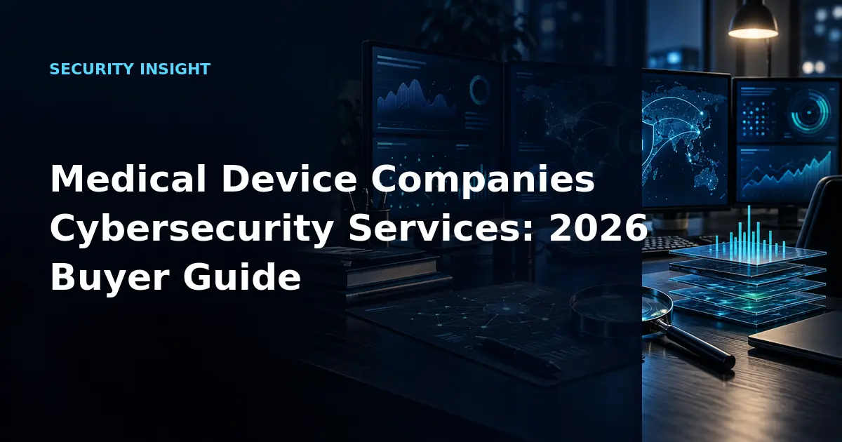 Medical Device Companies Cybersecurity Services: 2026 Buyer Guide