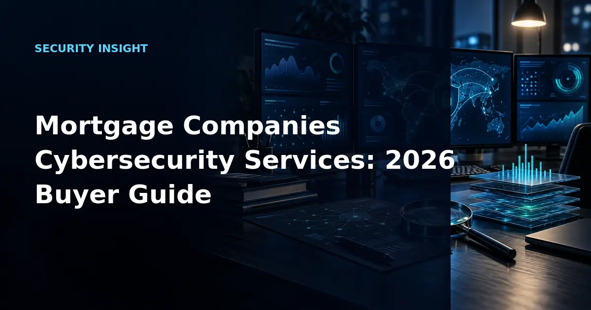 Mortgage Companies Cybersecurity Services: 2026 Buyer Guide
