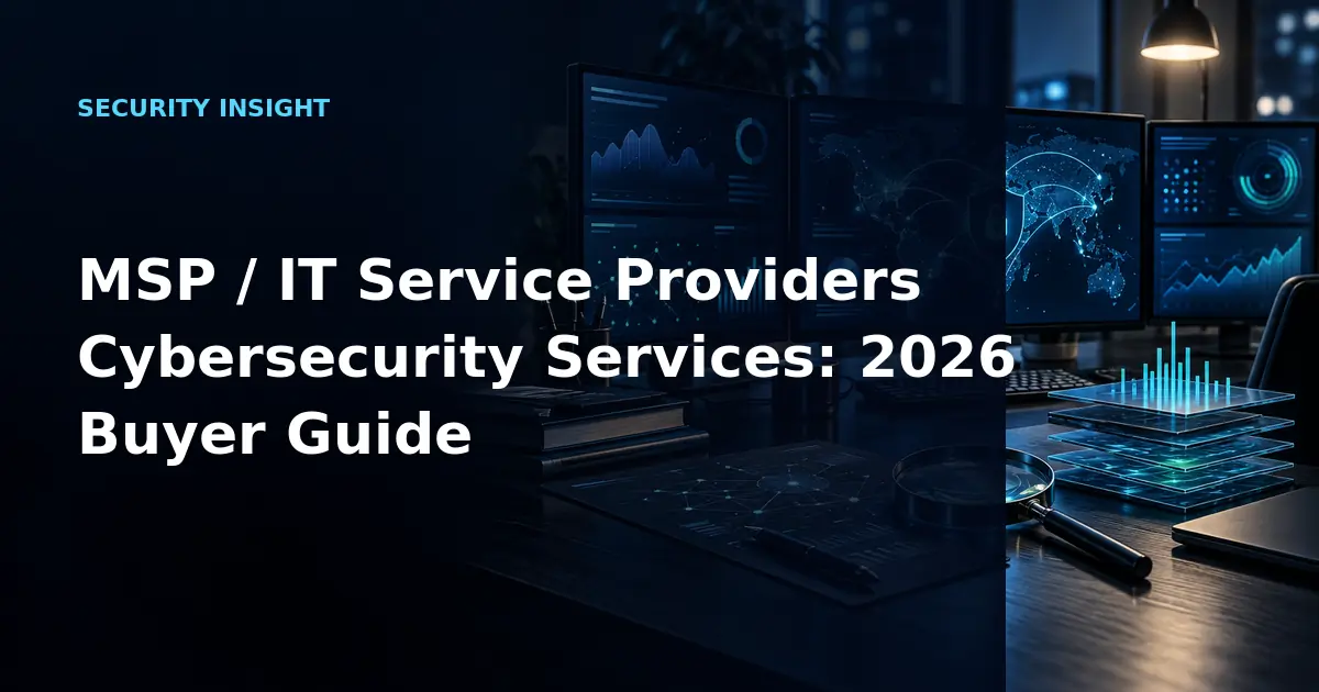 MSP / IT Service Providers Cybersecurity Services: 2026 Buyer Guide
