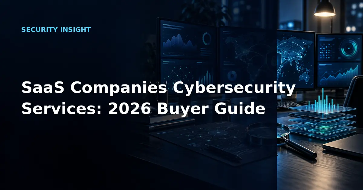 SaaS Companies Cybersecurity Services: 2026 Buyer Guide