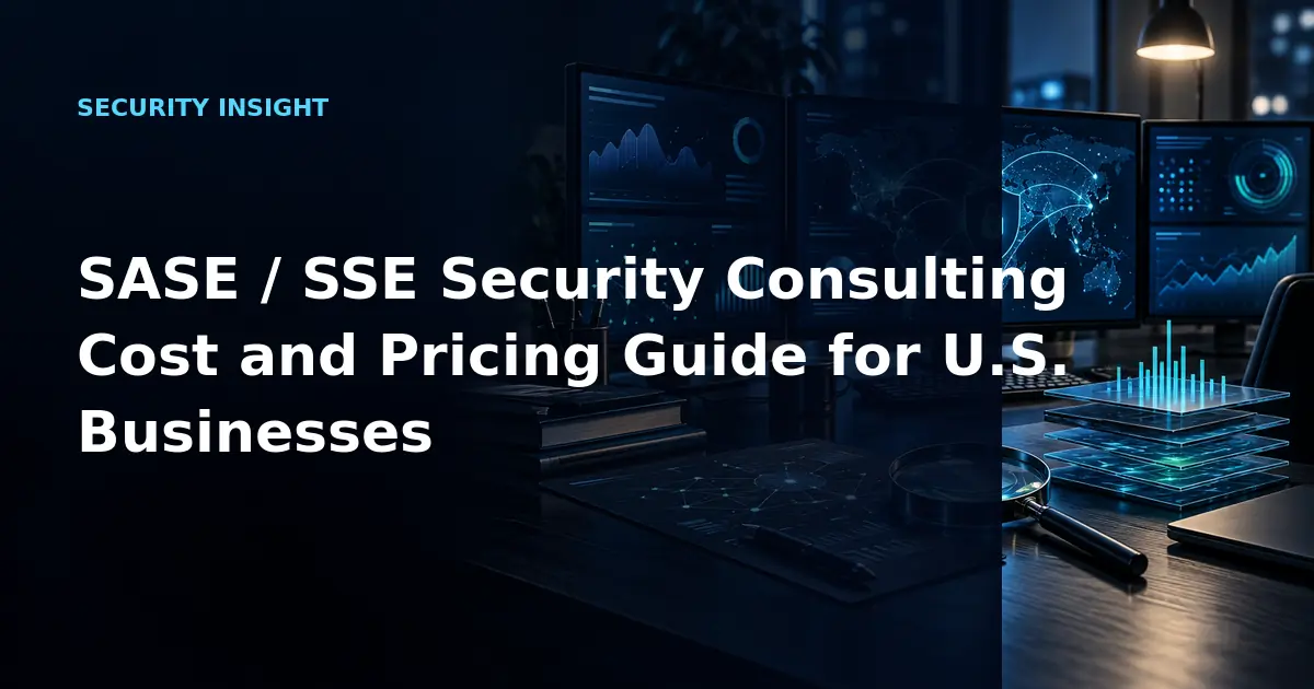 SASE / SSE Security Consulting Cost and Pricing Guide for U.S. Businesses