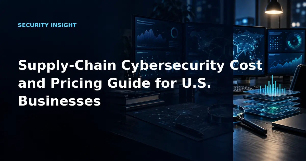 Supply-Chain Cybersecurity Cost and Pricing Guide for U.S. Businesses