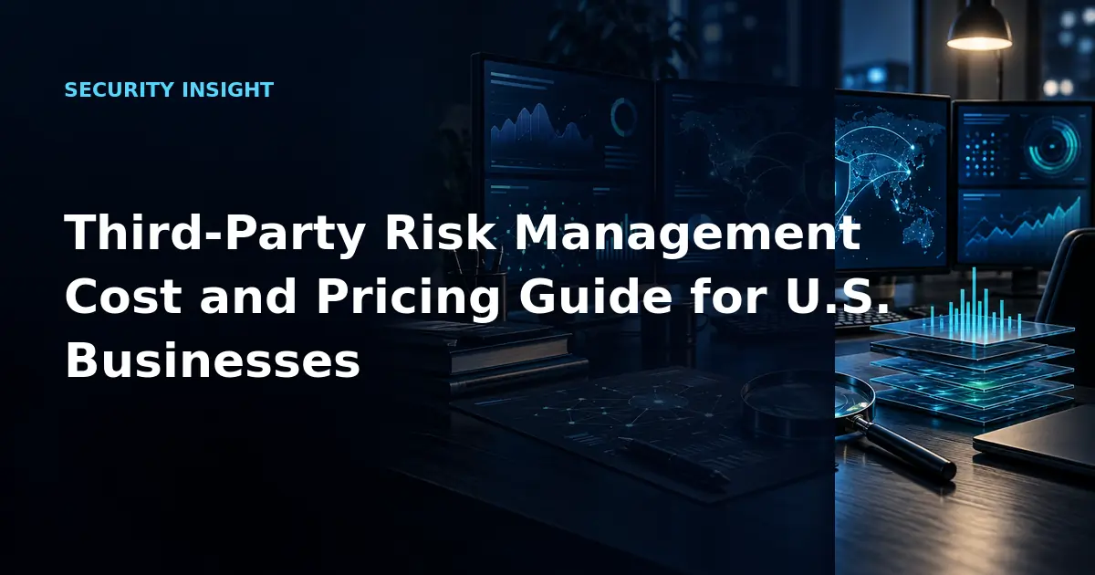 Third-Party Risk Management Cost and Pricing Guide for U.S. Businesses