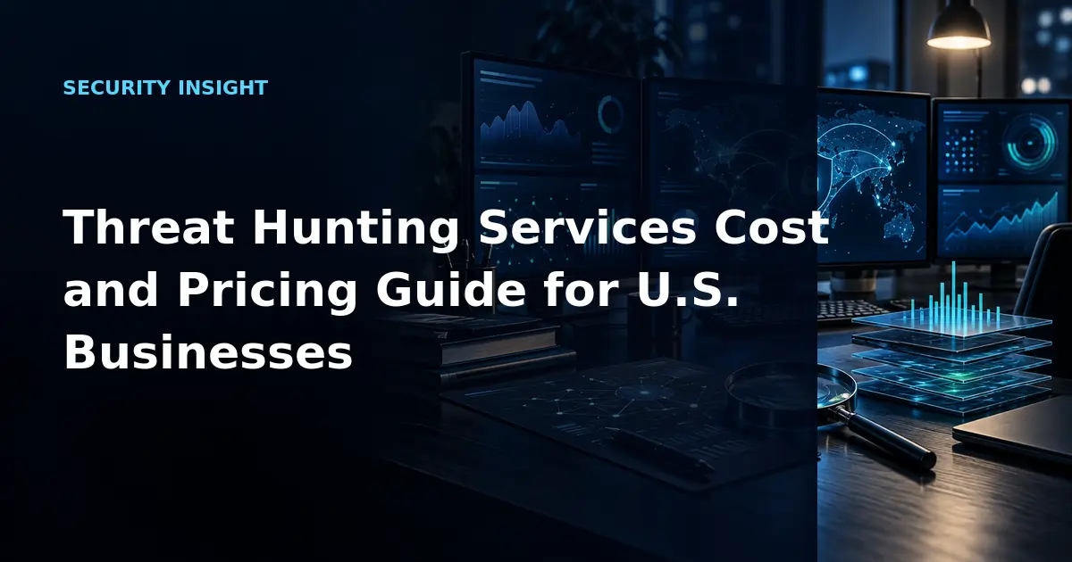 Threat Hunting Services Cost and Pricing Guide for U.S. Businesses