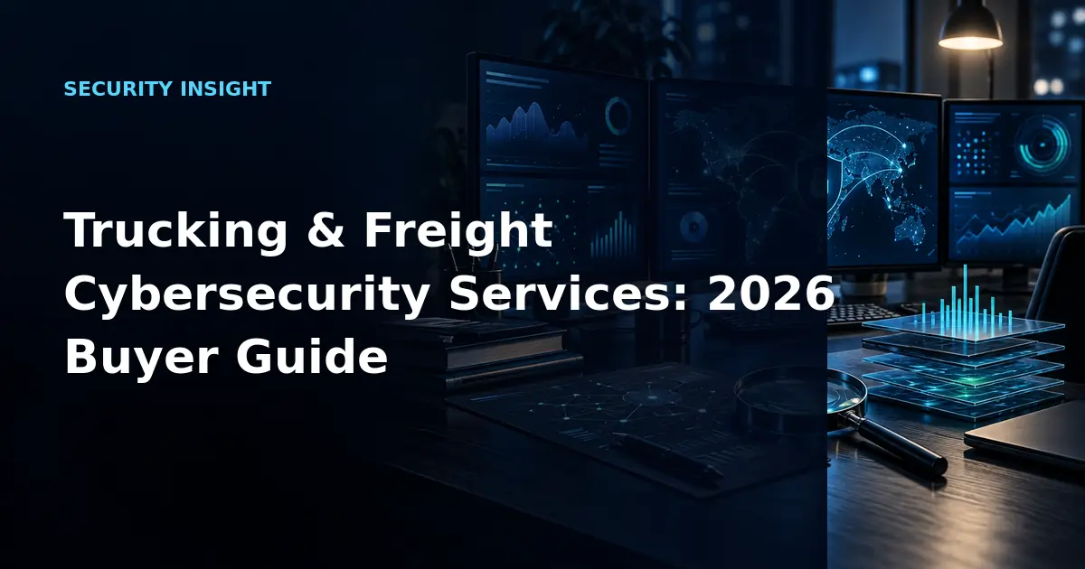 Trucking & Freight Cybersecurity Services: 2026 Buyer Guide