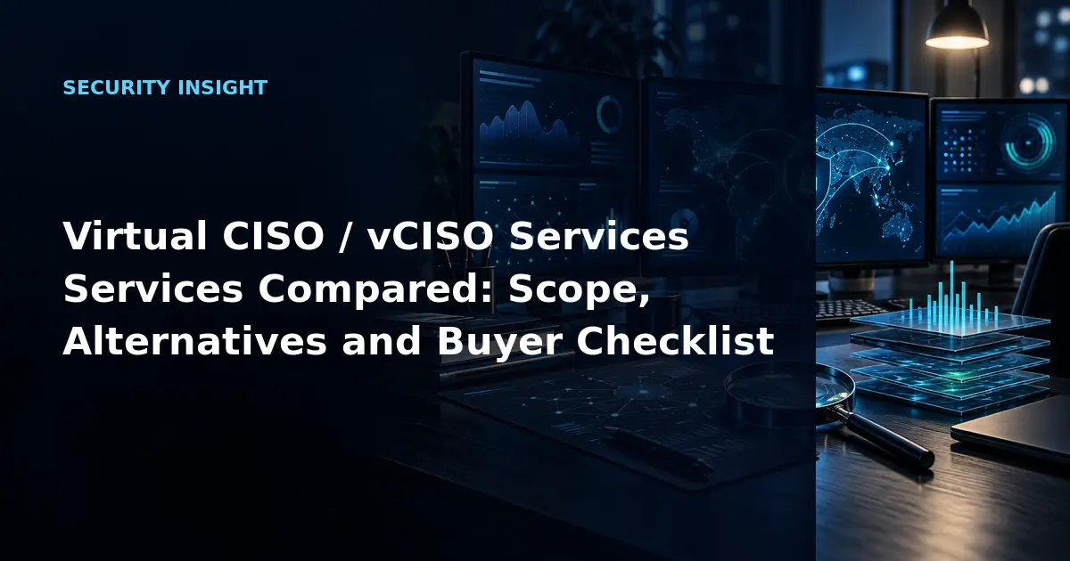 Virtual CISO / vCISO Services Services Compared: Scope, Alternatives and Buyer Checklist